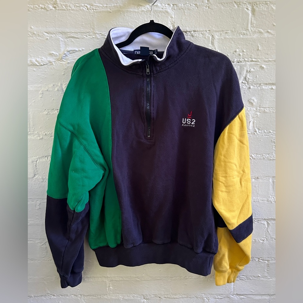 Vintage Nautica Colorblock Sweatshirt XL